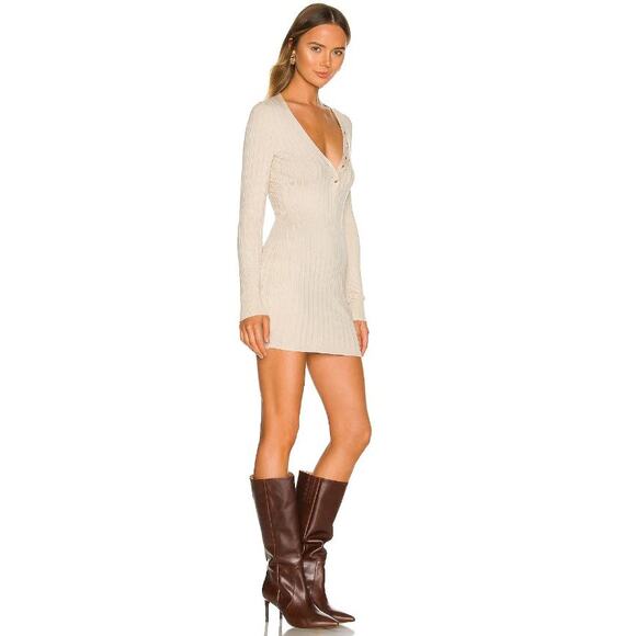 All the Ways Clover Mini Dress Cream Small - Picture 1 of 9